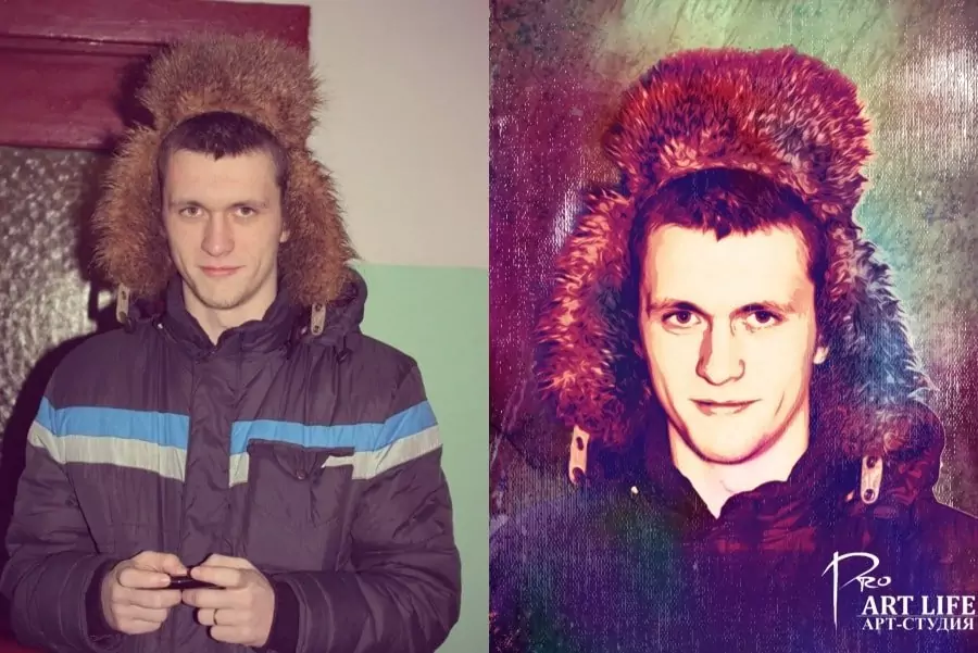 Мужской гранж портрет