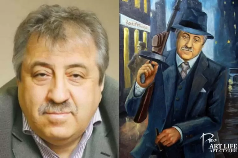 Портрет мужчины на холсте