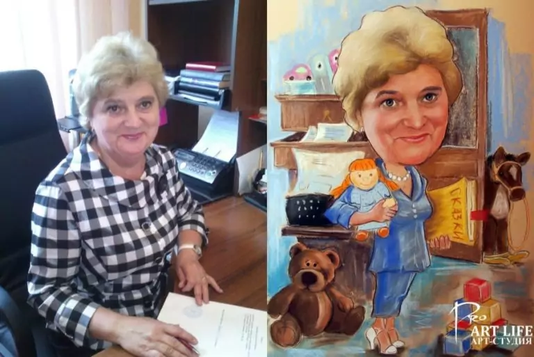 Шарж воспитателя