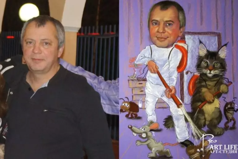 Шарж дезинфетора