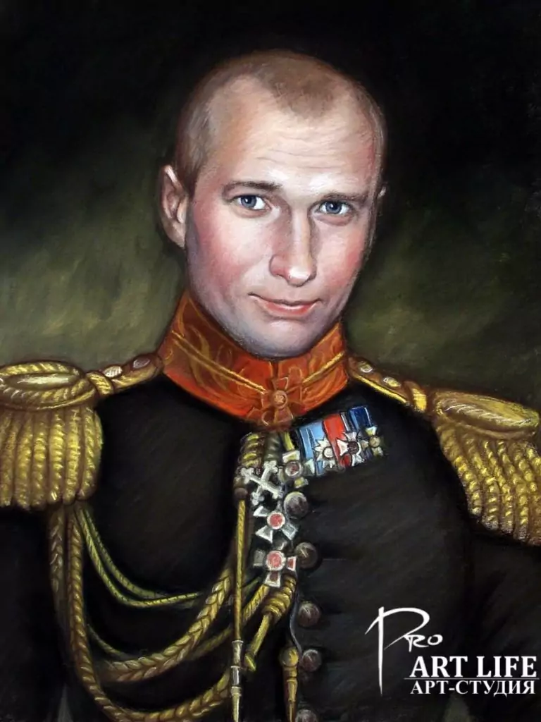Портрет пастелью в образе