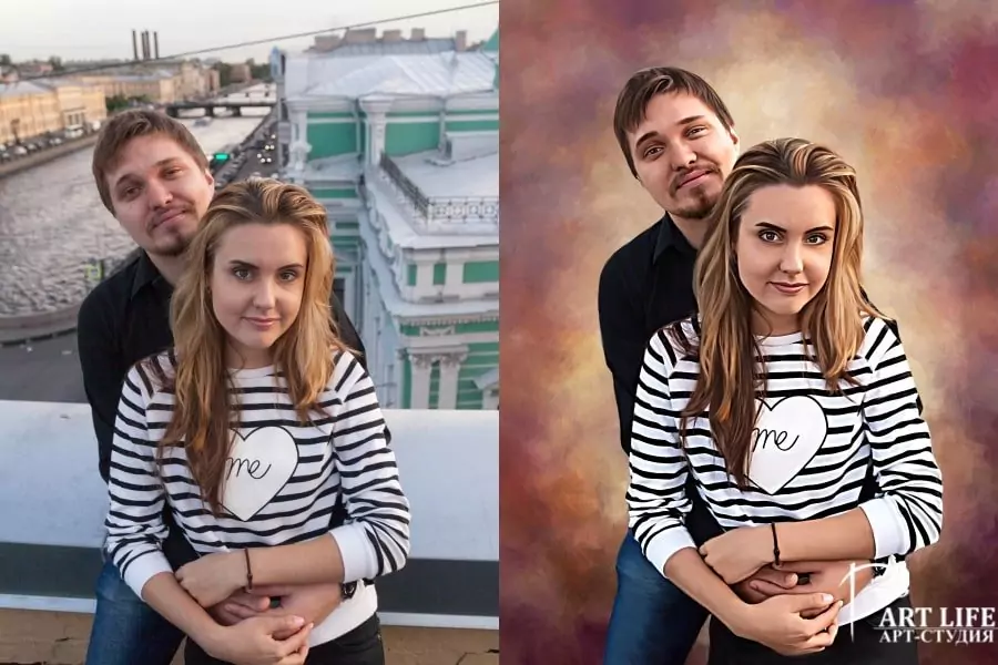 Портрет пары на заказ